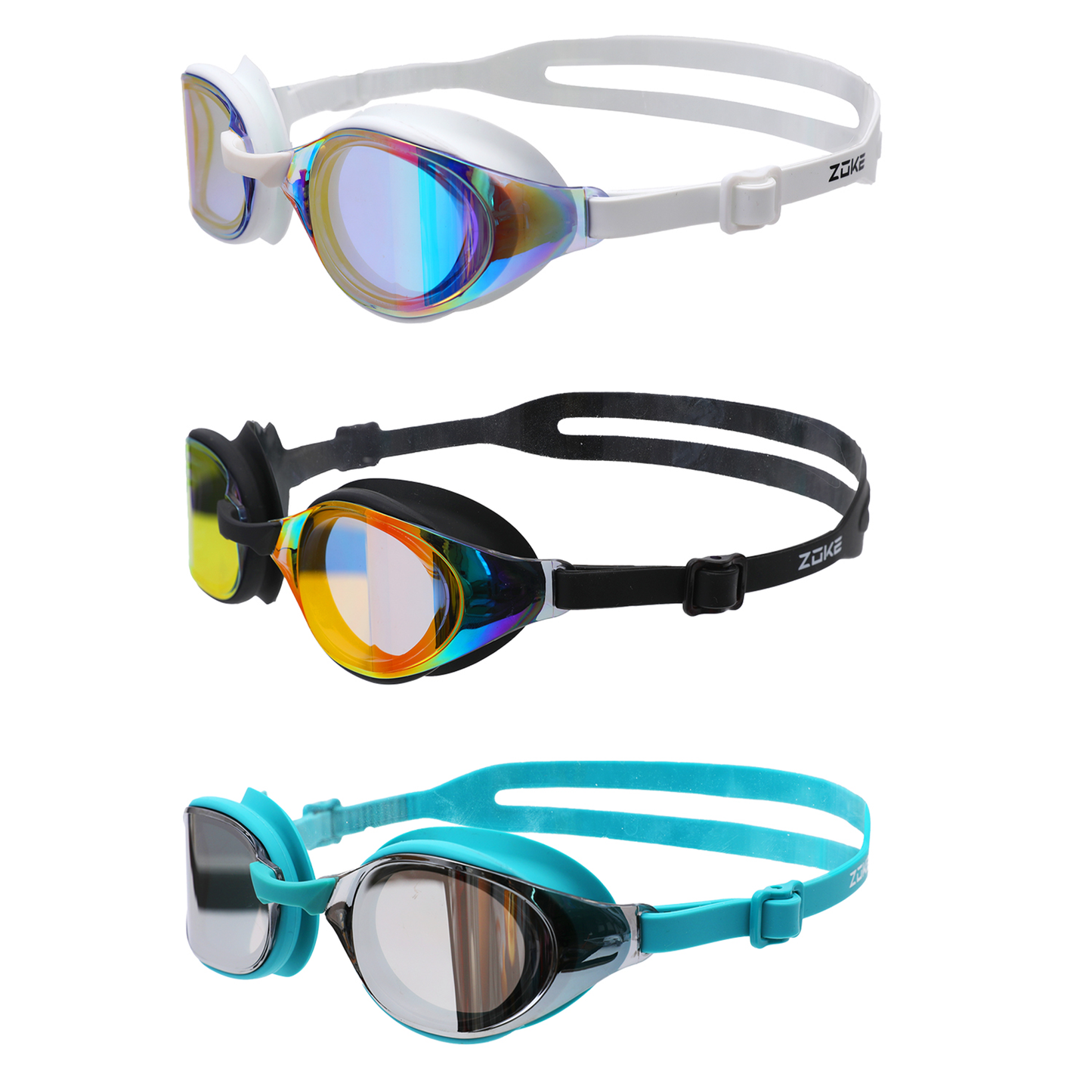 Adult Fitness Electroplated Swim Goggles 625601211