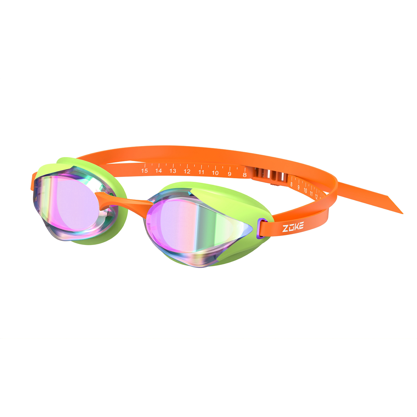 Adult Competitive Electroplated Swim Goggles (Silicone-Coated — Long-Lasting Anti-Fog) 626501260